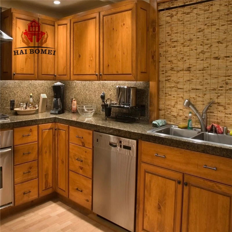 
luxury designs teak wood kitchen cabinets from China 