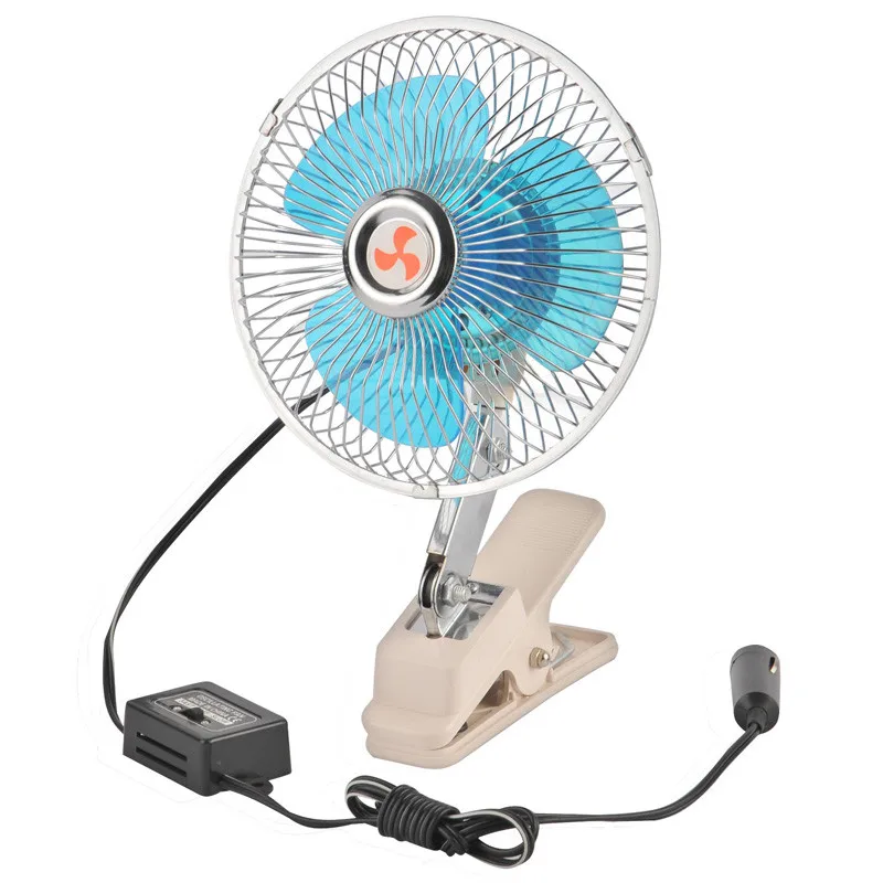 DC 12v 24v 6 inch auto car truck bus fan, portable mini car fan