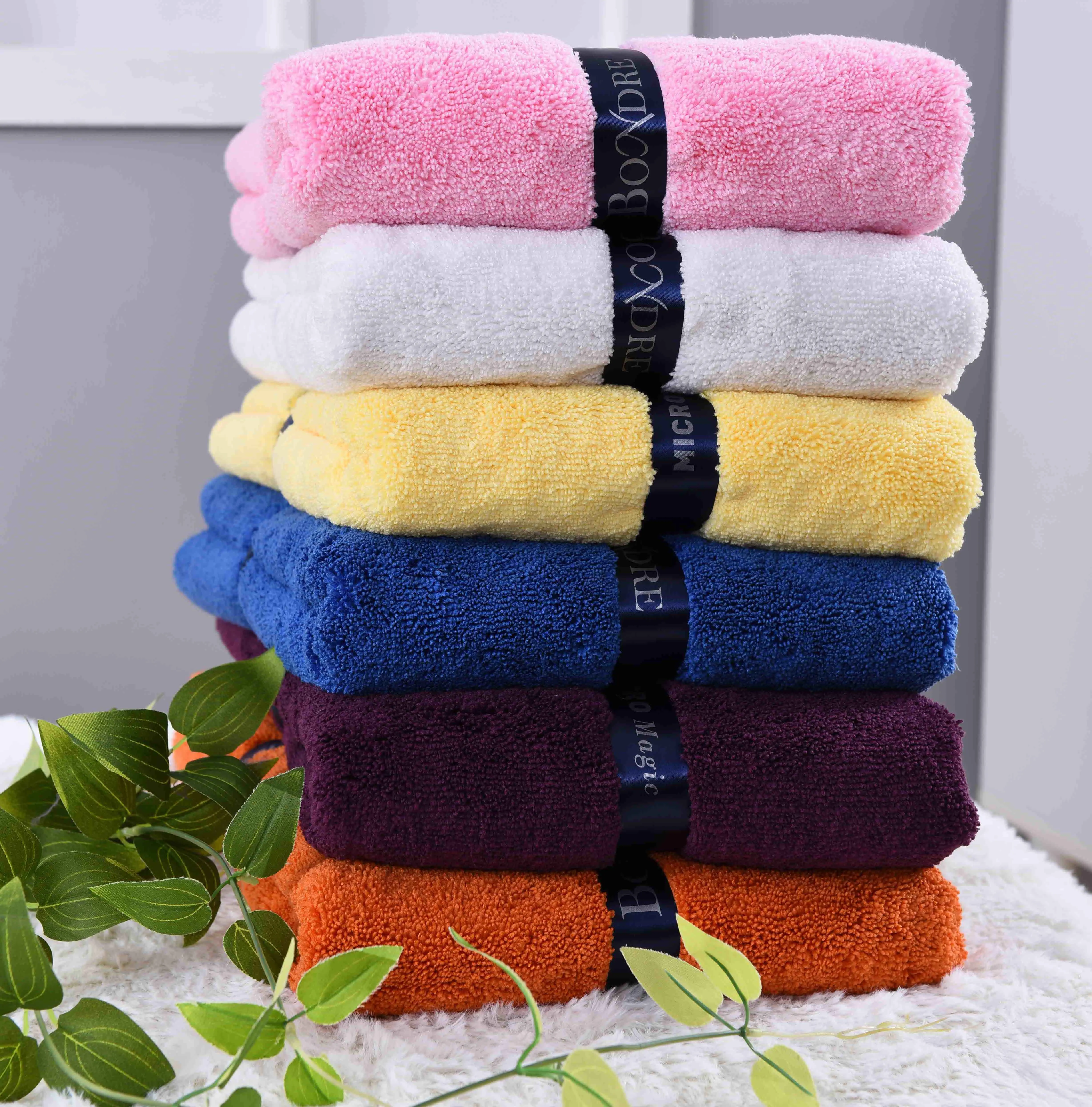 
Long Plush Absorb Large Body Wrap Drying Towel Bathroom Microfiber Bath Towel 