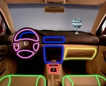Flexible neon car lighting EL wire