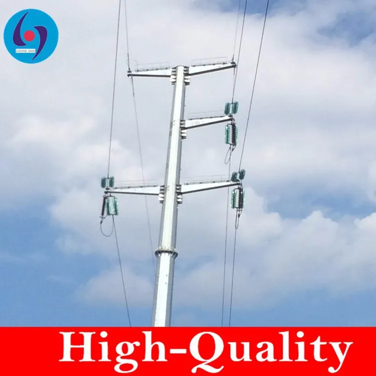 transmission line steel pole tower
