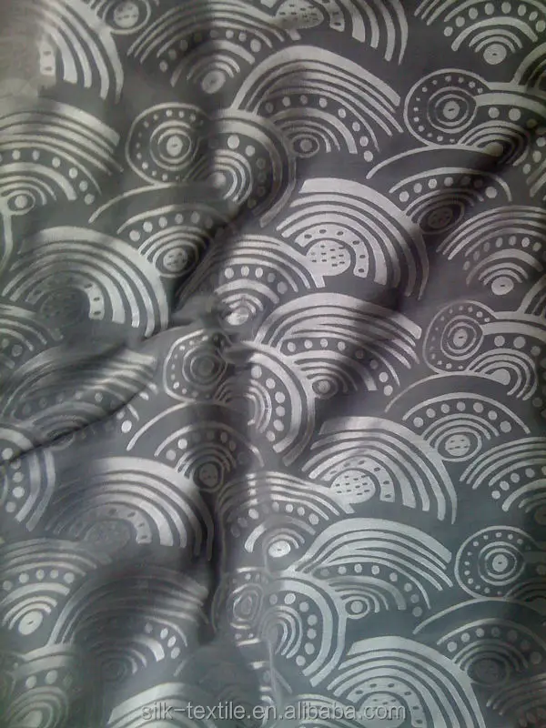 Натуральная белая выгорающая шелковая шифоновая атласная ткань