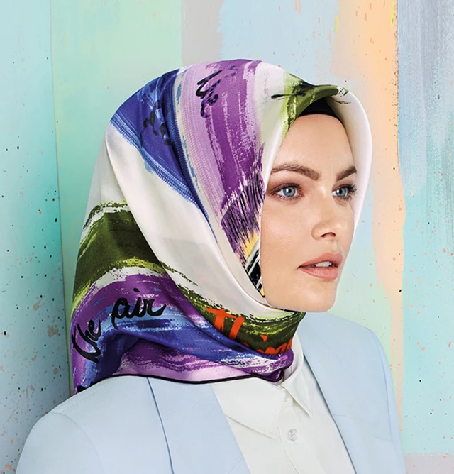 Multifunction Turkish Printed big square hijab and scarves