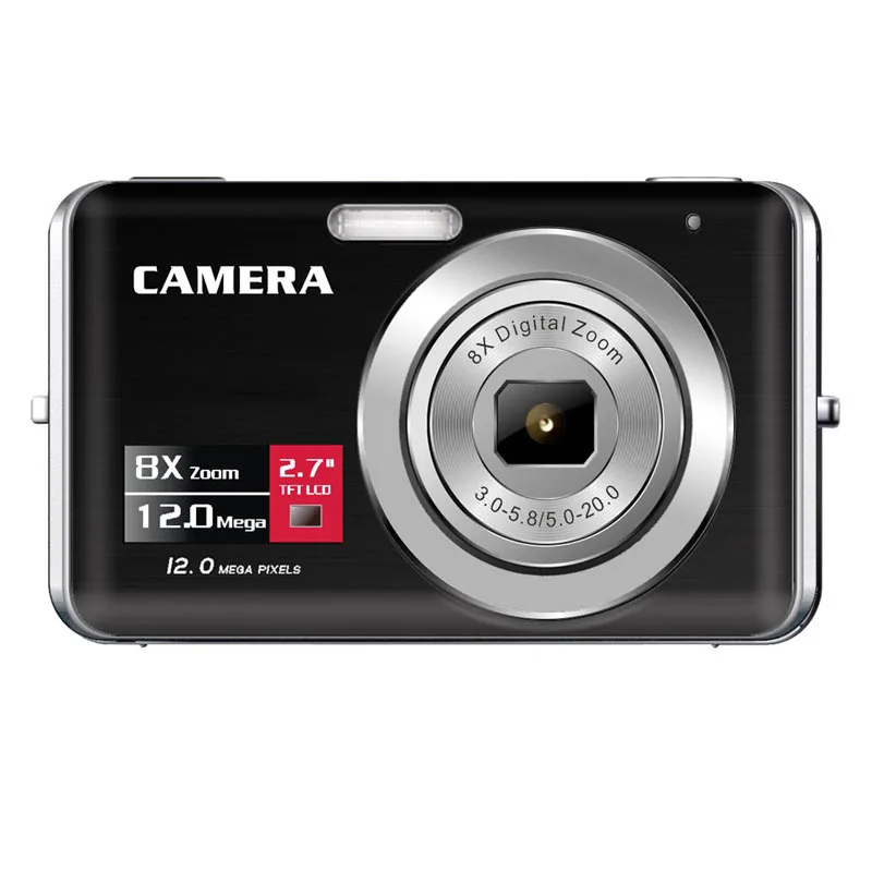 CMOS 2.7 TFT LCD 12 mega pixels Digital Compact Camera