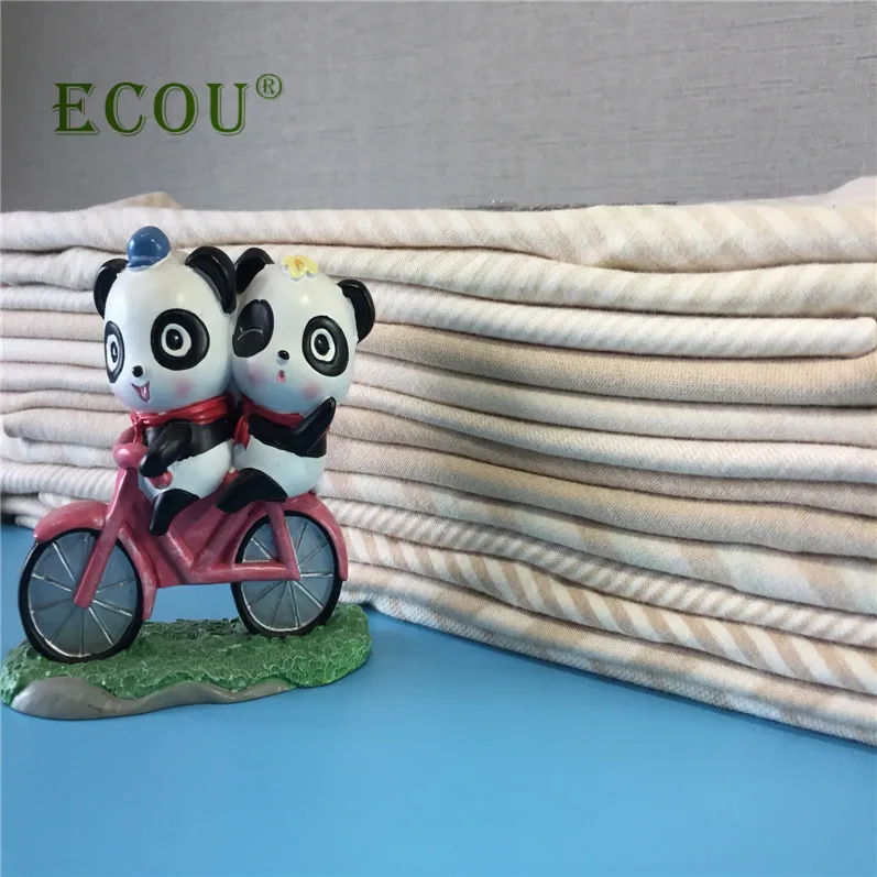 46% natrual cotton 46% organic cotton 8%spandex yarn dyed stripe rib fabric support OEM service