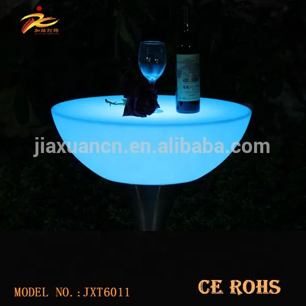 Hot sale led cafe table,restaurant plastic table,led table in stock from Guangdong manufactory