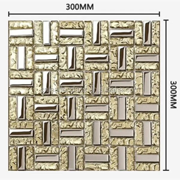Decorative Wall Crystal Glass Mosaic Tile With Competitive Price