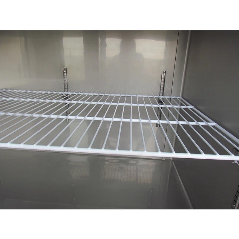 Stainless steel upright fridge freezer commercial kitchen refrigerator