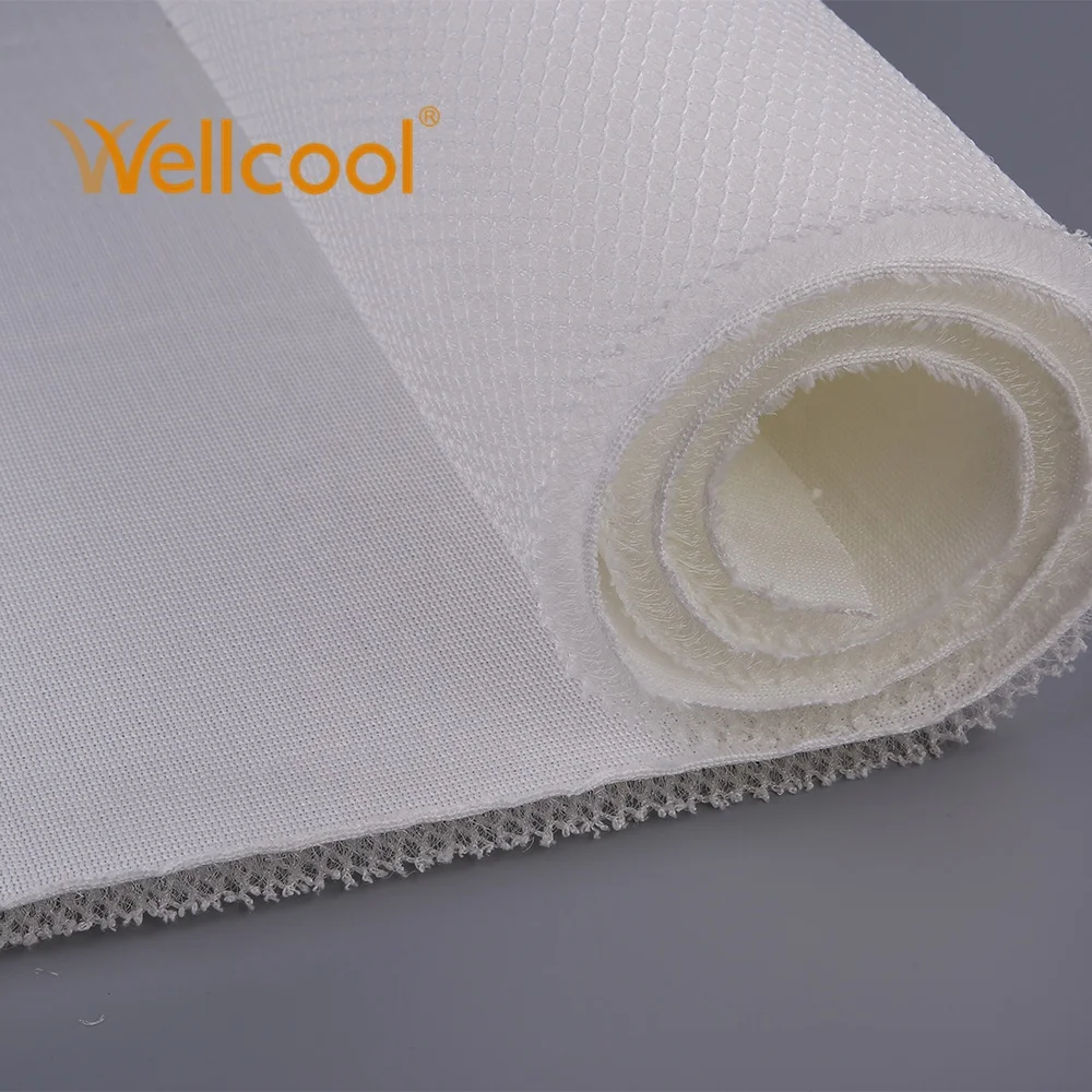 
OEM one side close 10mm thickness flame retardant 3d polyester air spacer mesh fabric for automotive seat ventilation system 