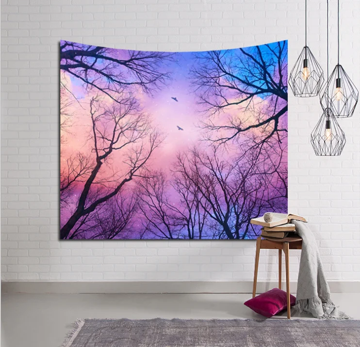 
3D jungle printed wall hangings tapestry 