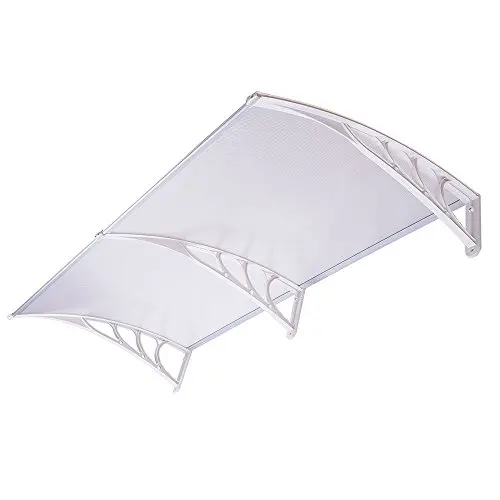 Polycarbonate waterproof awning material rain shelter door canopy and window awning