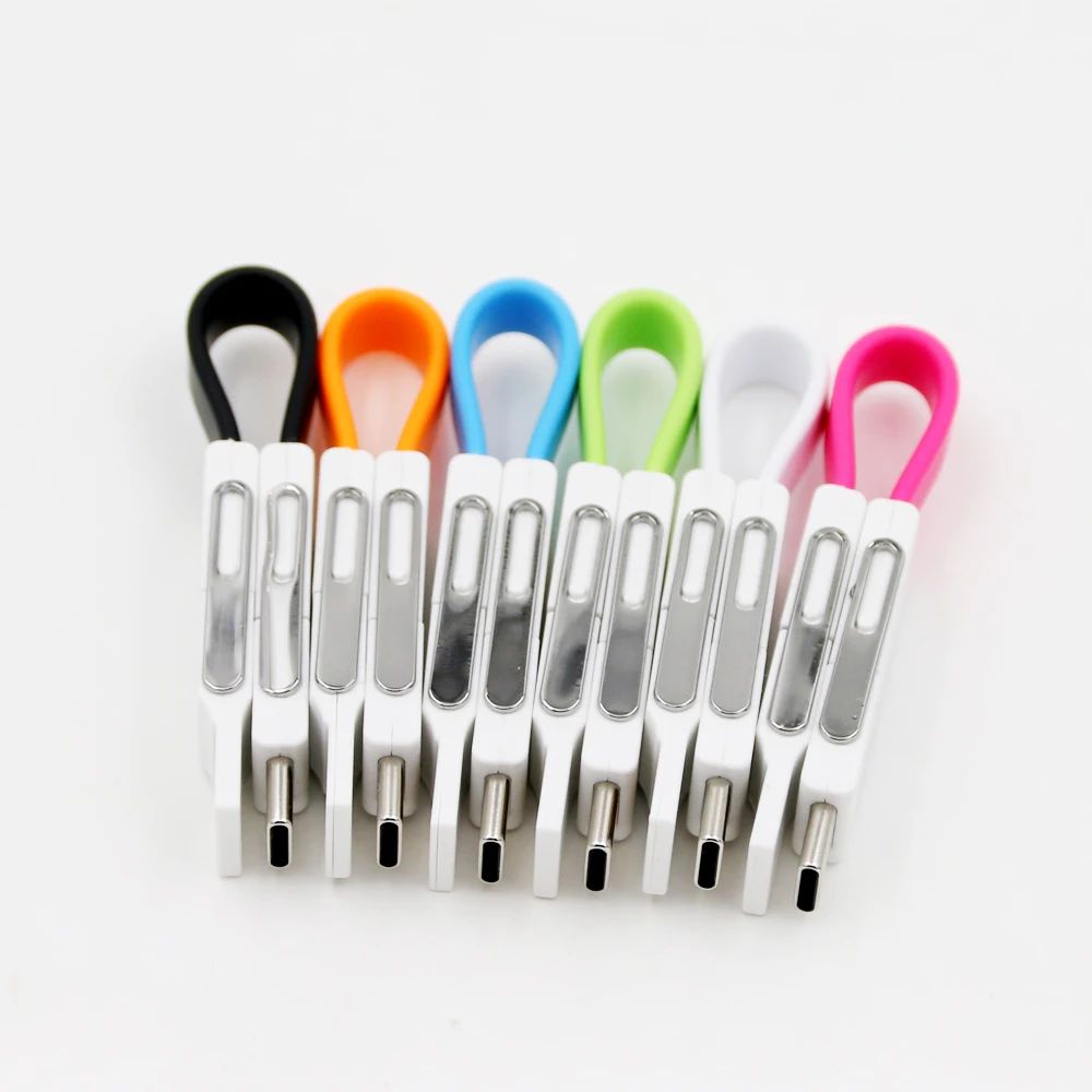 2021 New Amazon best selling OTG 4in1 keychain usb cable for iPhone + Micro usb + USB C, magnetic 4 in 1 keychain charging cable