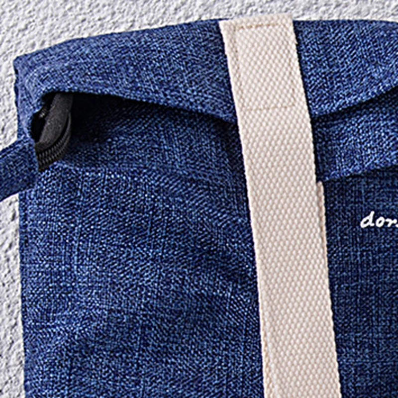 Fashionable taobao Cheap canvas jean foldable denim tote bag  print