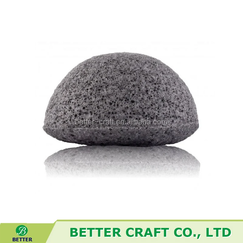 Оптовая продажа, 100% натуральный органический уголь, фирменная Коньячная губка для лица