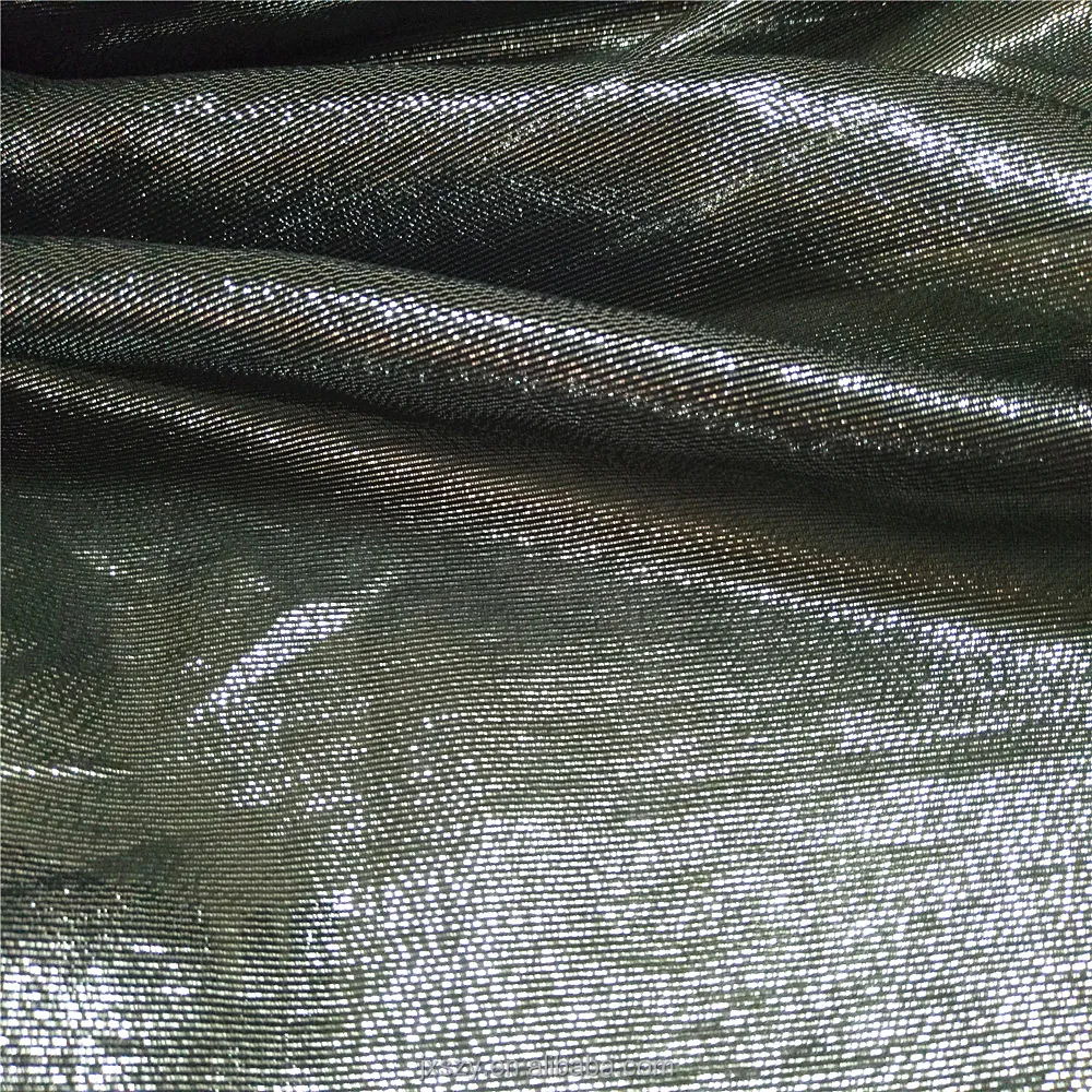 Colorful silk lurex fabric silk metallic jacquard chiffon fabric