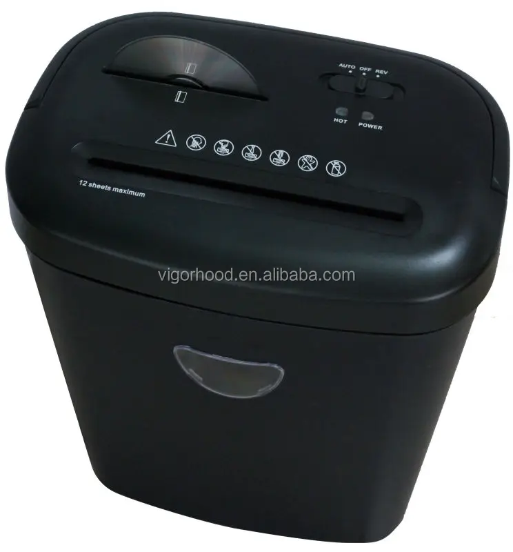 
Vigorhood 12 Sheets Cross Cut Office Paper Shredder VS1208CD 