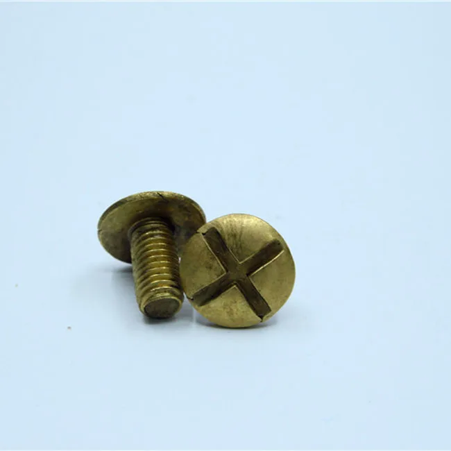 Low Carbon Steel Zinc Plating Slotted Mushroom Head Machine Screws Roofing Bolts
