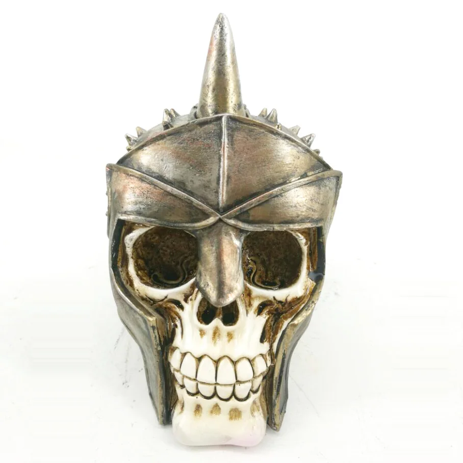 Resin Viking head real human house decoration for halloween