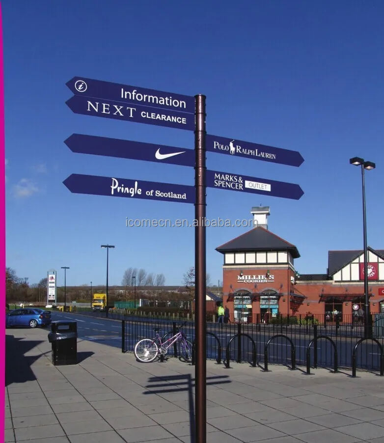 custom shopping mall directory sign by sign manufacturer