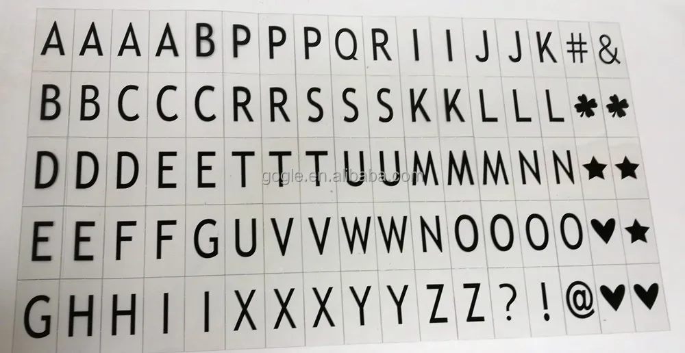 
A4 Cinema LED light Box Extra 85pcs colorful Letters Numbers Symbols 