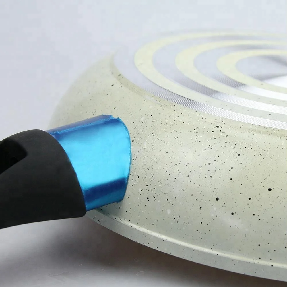 New Products Cookware Stylish Design and Durable Construction Aluminum Ceramic Coated 5-Piece Non-stick Frying Pan Set