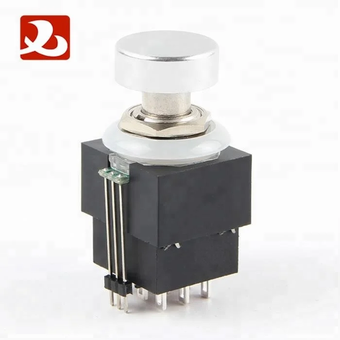 Illuminated Bi-Color Led Ture Bypass Guitar Effect 3PDT On On Foot Pedal Push Button Switch