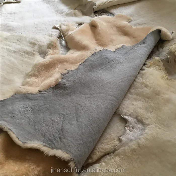 Wholesale shearling sheepskin lining real sheepskin fabric
