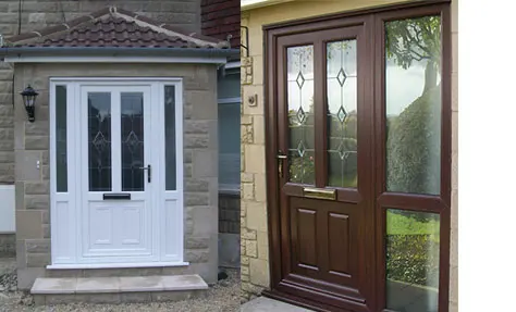 New Design Wood Fram Main Security Door Carving