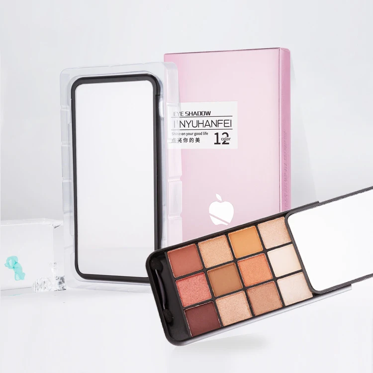 Custom best shimmer glitter mermaid eye shadow powder palette magnetic shadow palette