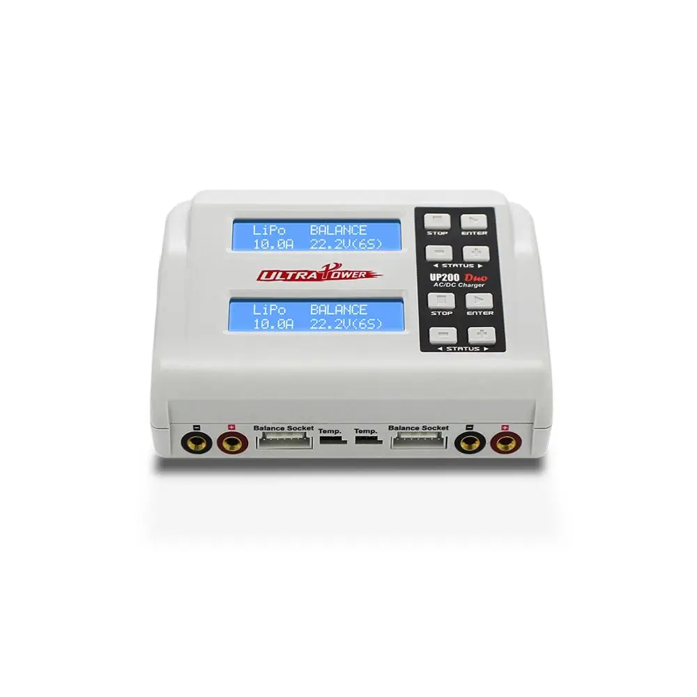 Оригинальное умное балансирующее зарядное устройство Ultra Power UP200 DUO AC/DC для LiPo LiHV LiFe Lilon NiCd NiMh PB Battery6
