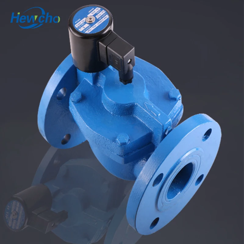 Hewcho Normally closed DF100 4 inch IP 65 cast iron Flange Solenoid Valve