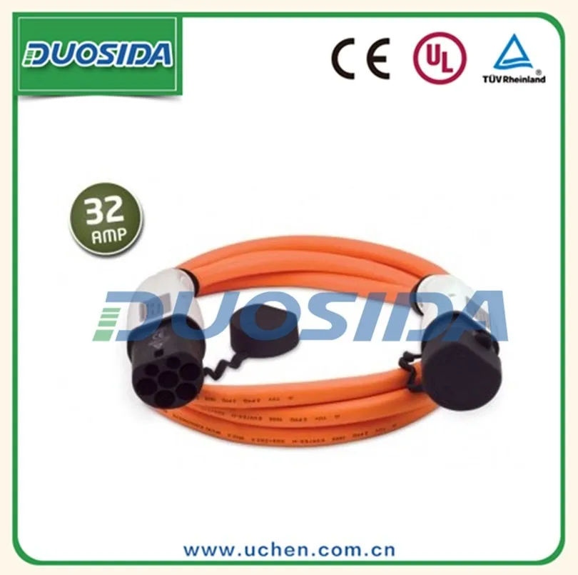 Тип 2 достар iec 62196 ev разъем женщины к мужчине EVal plug адаптер