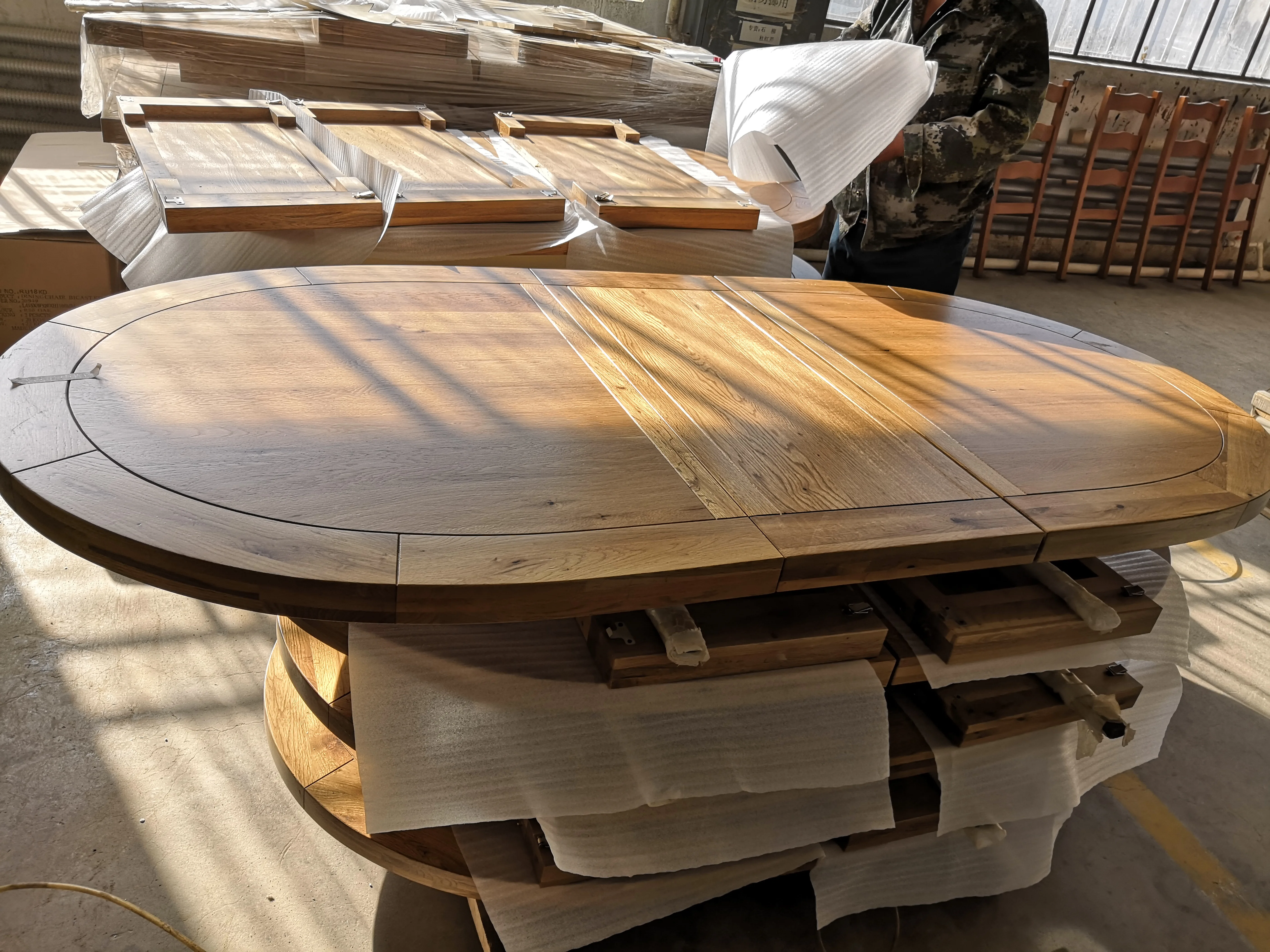 
oak expandable table dining table 