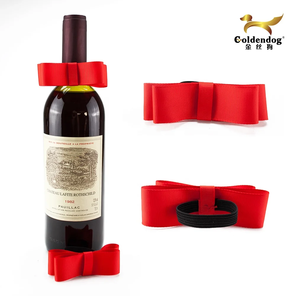 Premium Quality New Unique Style Wine Bottle Neck Decoration Bow Tie For Festival