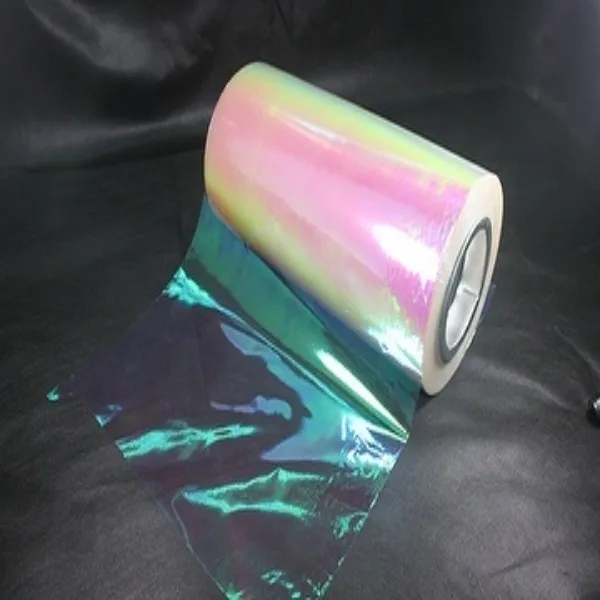 22 Micron Thickness Red Blaze 3m Quality Colorful Dichroic Magic Iridescent Vinyl Film Plastic