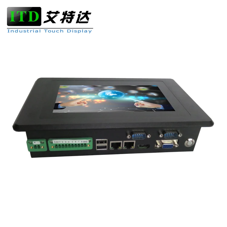 7 inch 8 inch 10 inch 12 inch industrial embedded touch screen windows7 panel PC 1000nits optional