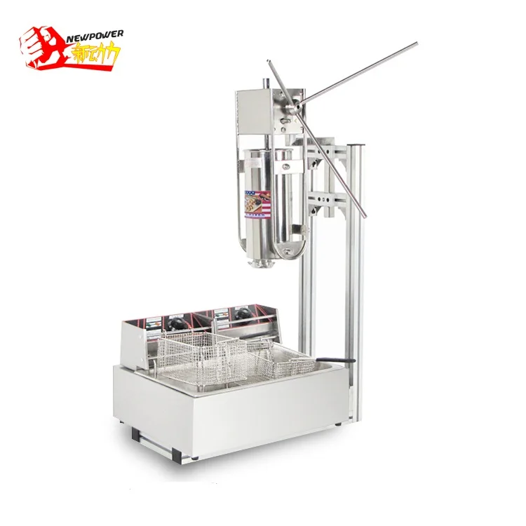 newpower spanish high quality churro fryer churros machine fry snack bakery equipment for sale