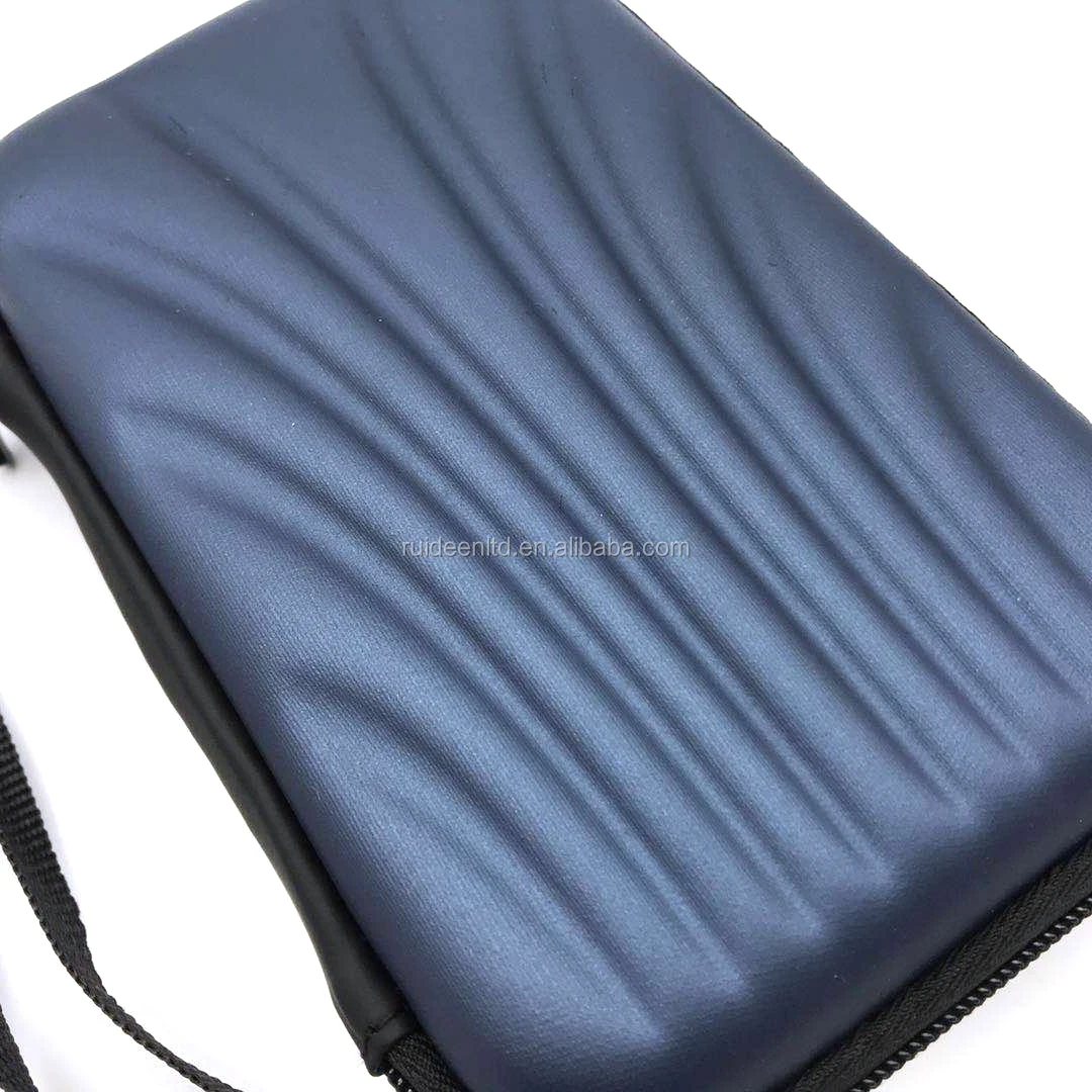 Customize Pattern PU EVA Case (15.7*10.1*3.8cm) Carring Case with Net Pocket Hard Case for Electronics (LY-20)