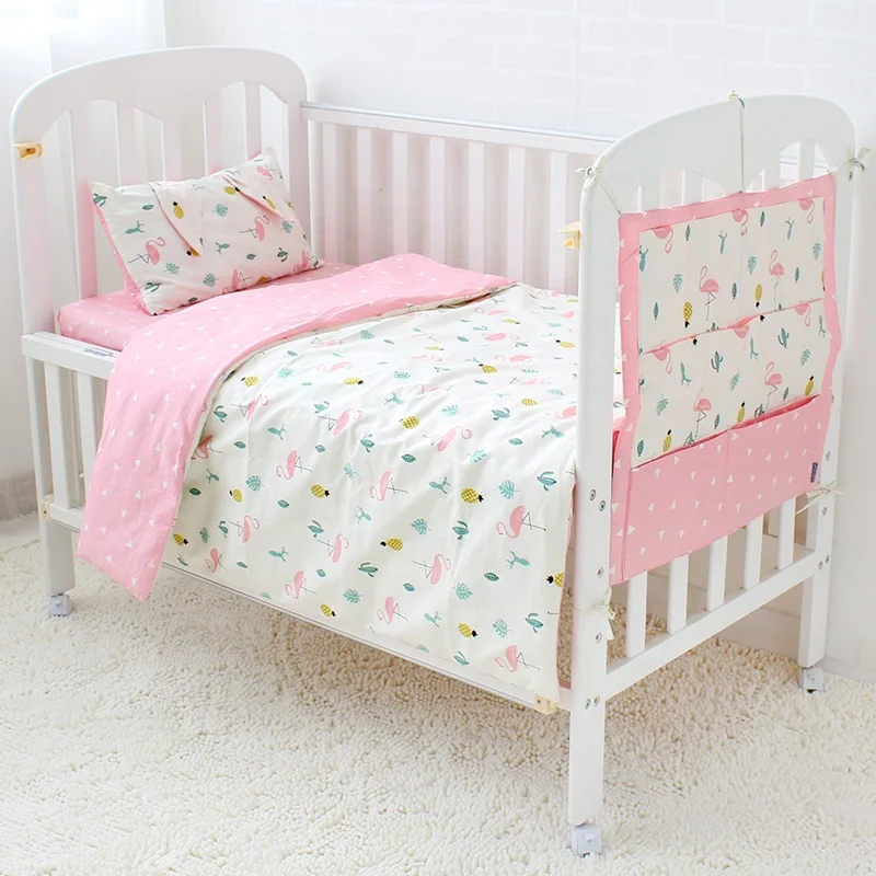 Latest Custom Super Soft 100% Cotton Newborn Baby Bedding Quilt 3 Pic Set Bed Sheet Design