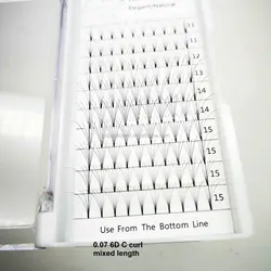 Premade Fan Lashes Russia eyelash 0.07 0.10 long steam lashes with logo