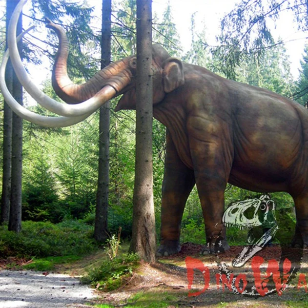 Dino0096  Ice age Exhibition Life Size Animatronic Animated robotic Mammoth Model for Sale