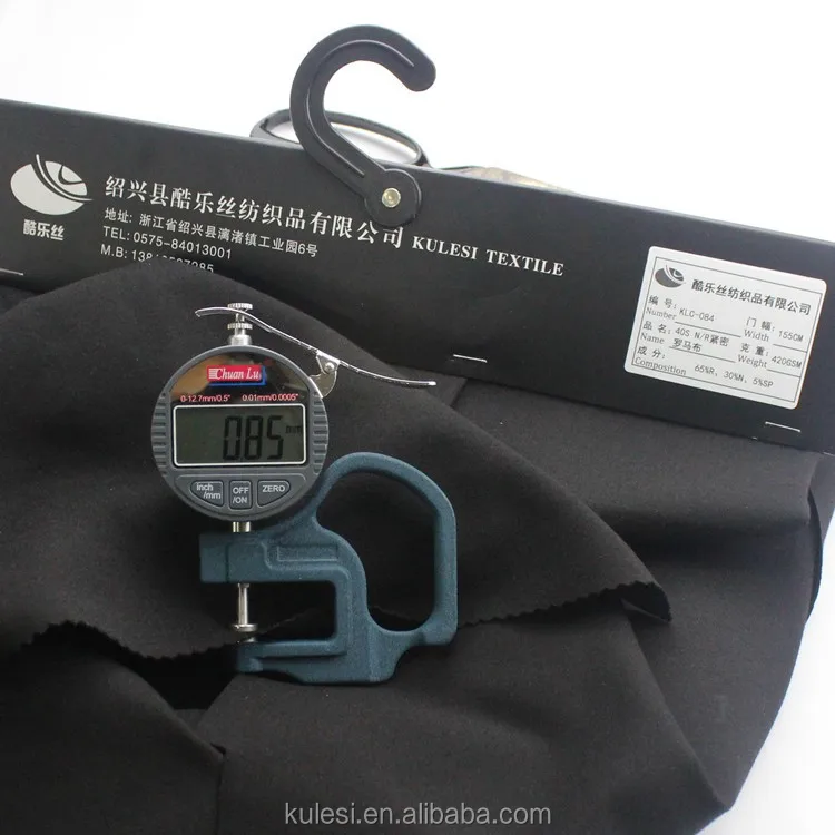 
China suppliers 40S rayon nylon spandex knitted roma fabrics suits 380/400/420GSM cheap healthy and Pilling Resistance 