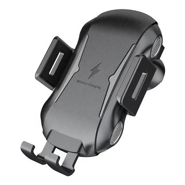 Беспроводное зарядное устройство для автомобиля, регулируемый гравитационный держатель для телефона с вентиляционным отверстием для iPhone, Samsung, HTC и смартфонов Android, сертифицирован Qi