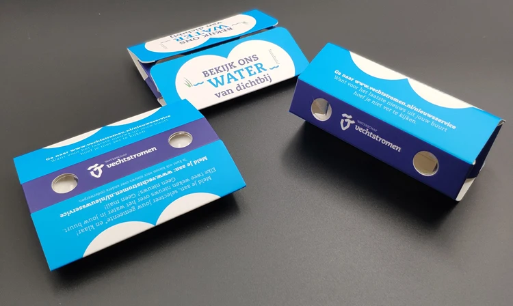 LOW MOQ custom cheap paper folding binoculars for kids