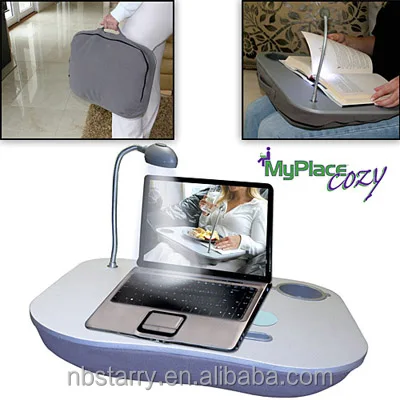 
My Place Cozy Deluxe As Seen On TV Cushioned Portable Laptop Lap Desk Table Tray Cushion With Light 