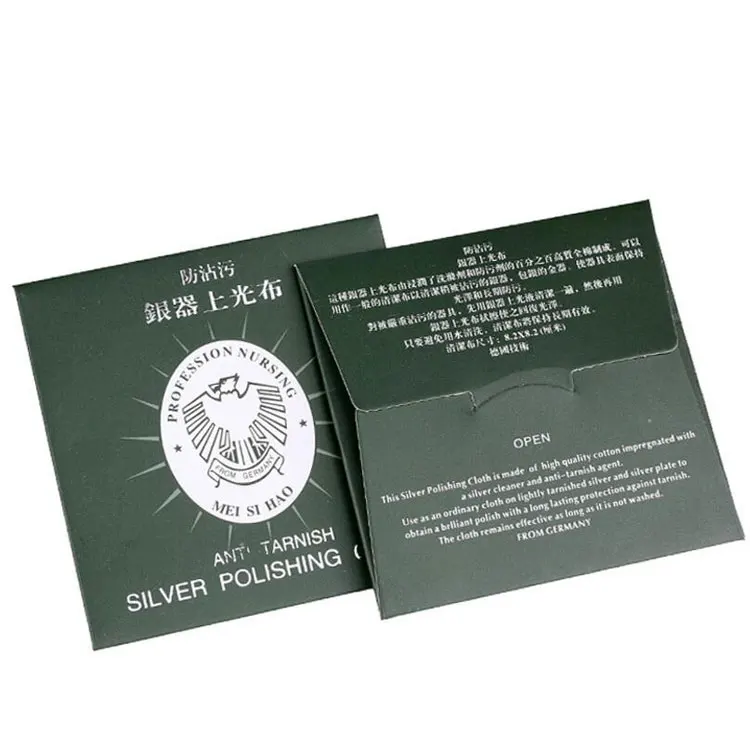 
Custom Size And Print Logo Anti-Tarnish Wholesale Jewelry Polishing Cloth 