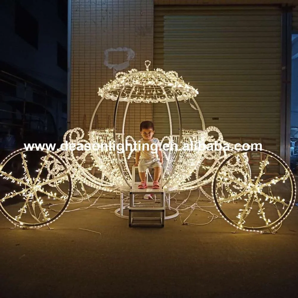 Christmas/Holiday/wedding lighted cinderella carriage