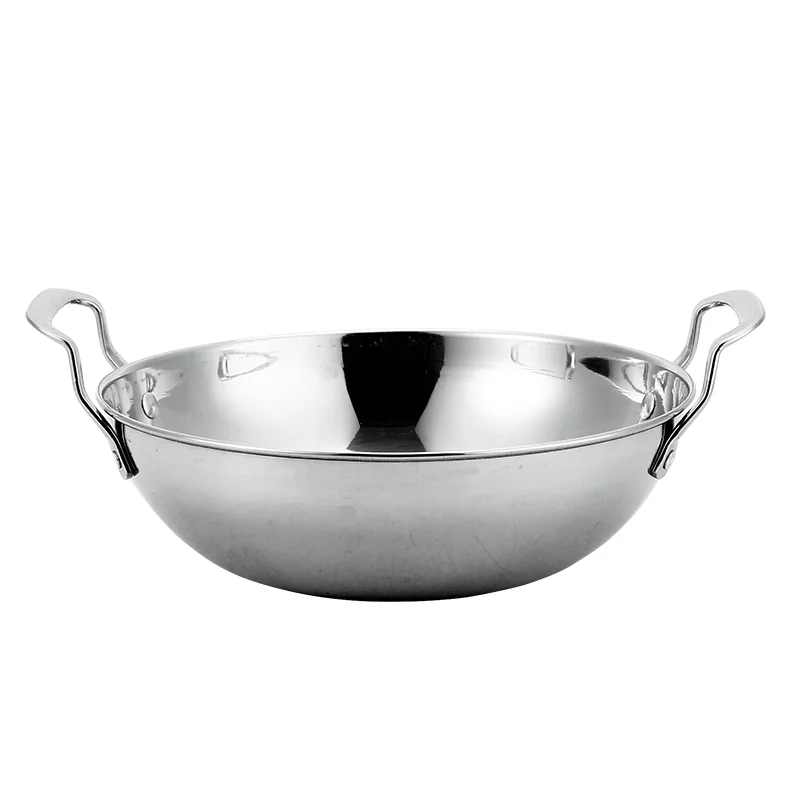 
Hihg Quality Stainless Steel Wok Stainless Steel Pan 