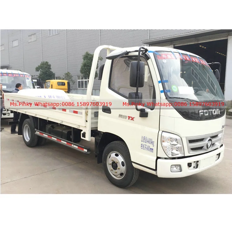 China Petrol Gasoline Engine Light Cargo Truck Mini Foton Vehicles for Sales