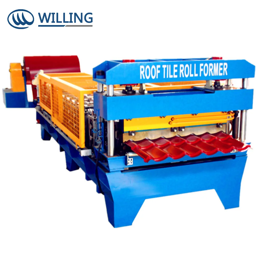 low prices stone-coated metal glazed sheet roof tile making machine